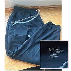 Fabletics Scrub Jogger Black Pants